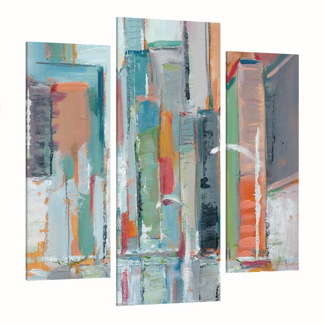 Canvas schilderijen - 3-delig Contemporary Downtown I