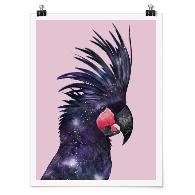 Posters Cockatoo With Galaxy