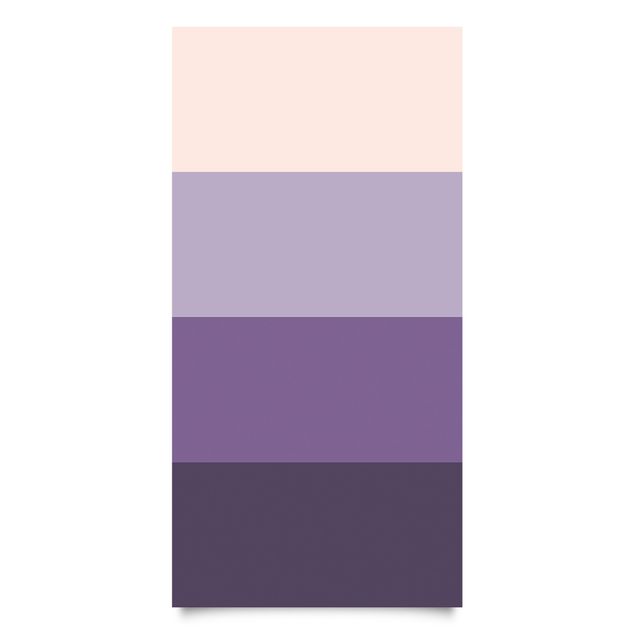 Plakfolien - 3 Violet Stripes Flower Colours & Light Contrast Colours