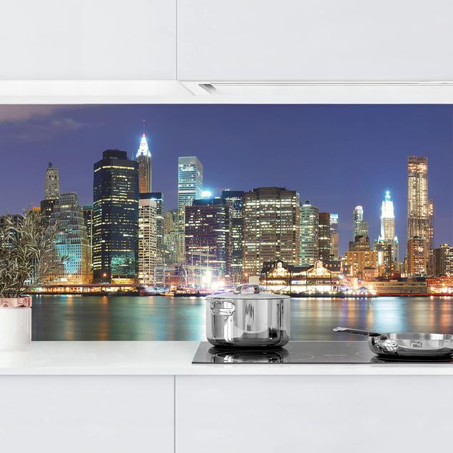 Achterwand voor keuken steden en skylines Manhattan In New York City