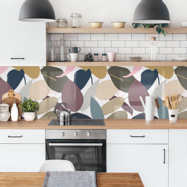 Achterwand voor keuken Modern Tropical Pattern