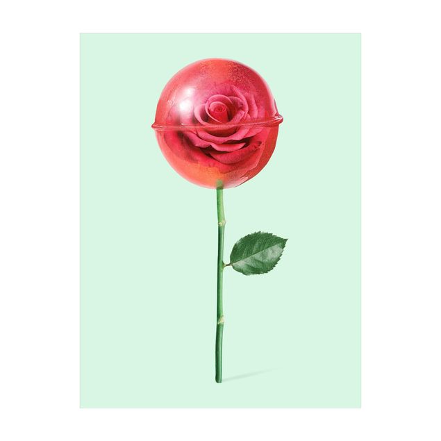 natuurlijk vloerkleed Rose With Lollipop