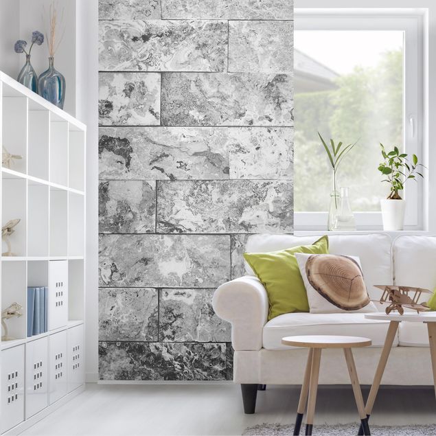 Ruimteverdeler Stone Wall Natural Marble Grey