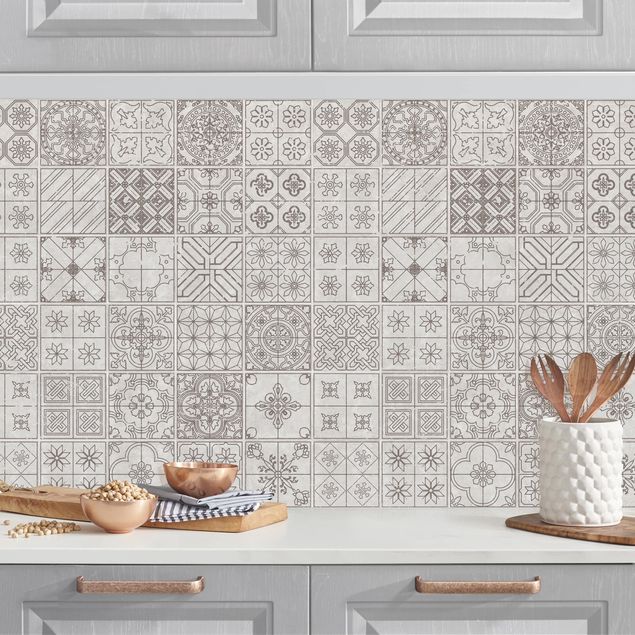 Achterwand voor keuken patroon Coimbra Grey