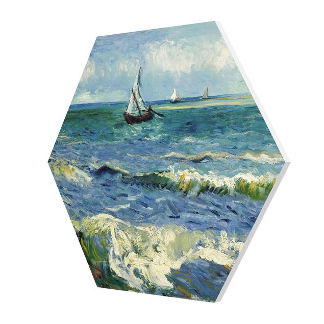 Hexagons Forex schilderijen Vincent Van Gogh - Seascape Near Les Saintes-Maries-De-La-Mer