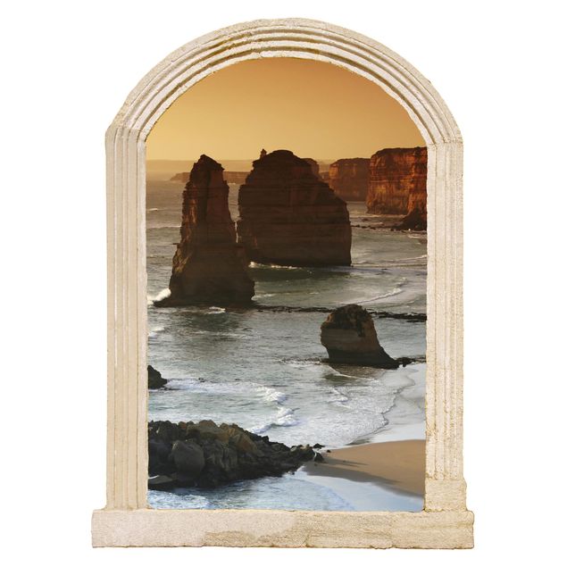Muurstickers 3d Stone Arch The Twelve Apostles Of Australia