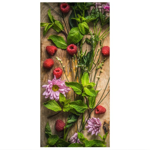 Ruimteverdeler Flowers Raspberries Mint