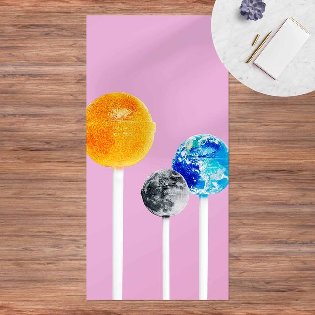 loper vloerkleed Lollipops With Planets