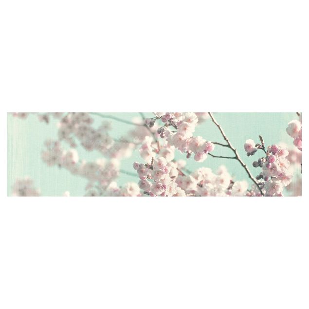 Keukenachterwanden Dancing Cherry Blossoms On Canvas