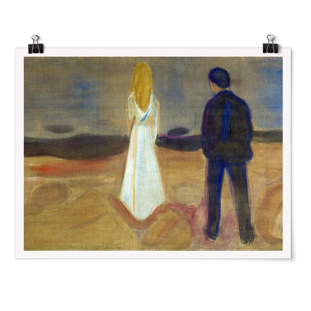 Posters Edvard Munch - Two humans. The Lonely (Reinhardt-Fries)