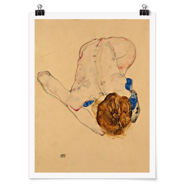 Posters Egon Schiele - Forward Flexed Act