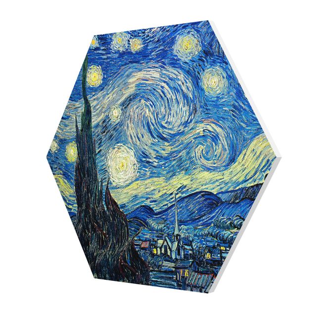 Hexagons Forex schilderijen Vincent Van Gogh - The Starry Night