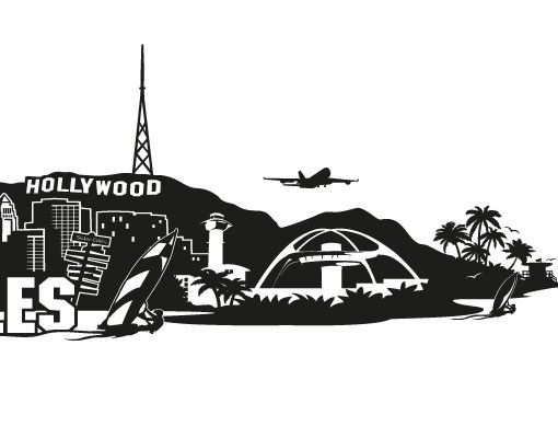 Muurstickers steden en skylines No.FB103 Los Angeles Skyline