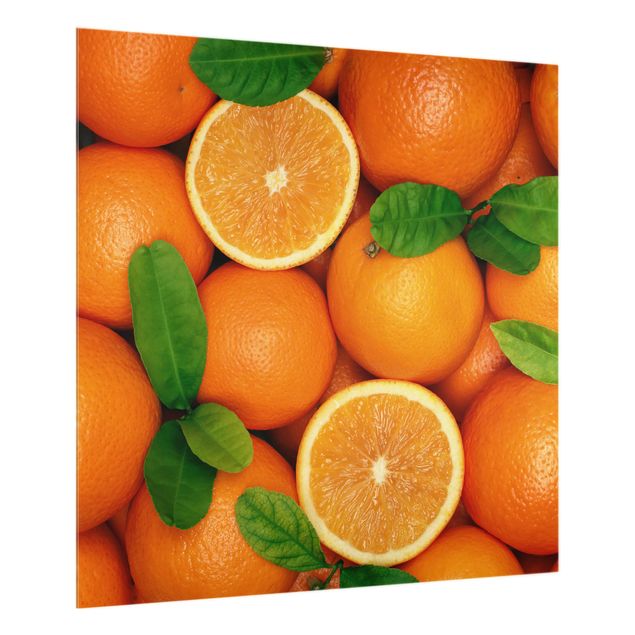 Spatscherm keuken Juicy Oranges