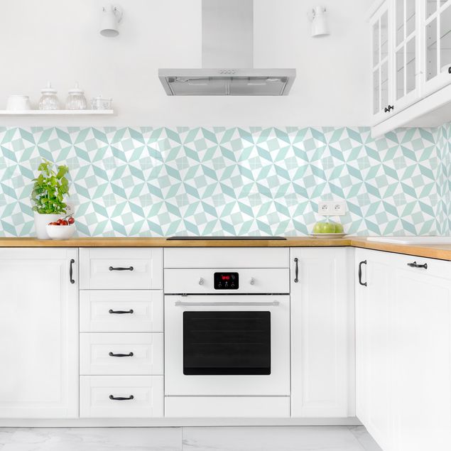 Achterwand voor keuken tegelmotief Geometrical Tiles - Massa