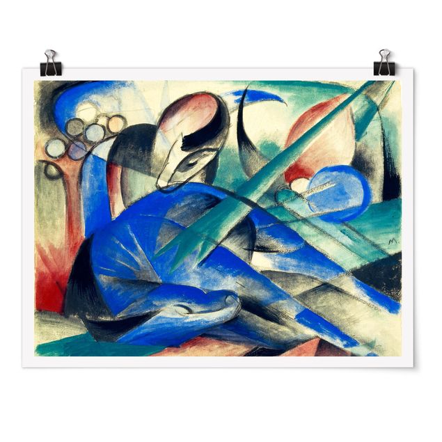 Posters Franz Marc - Dreaming Horse