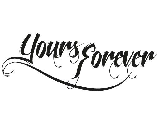 Muurstickers liefde No.EV91 Yours Forever