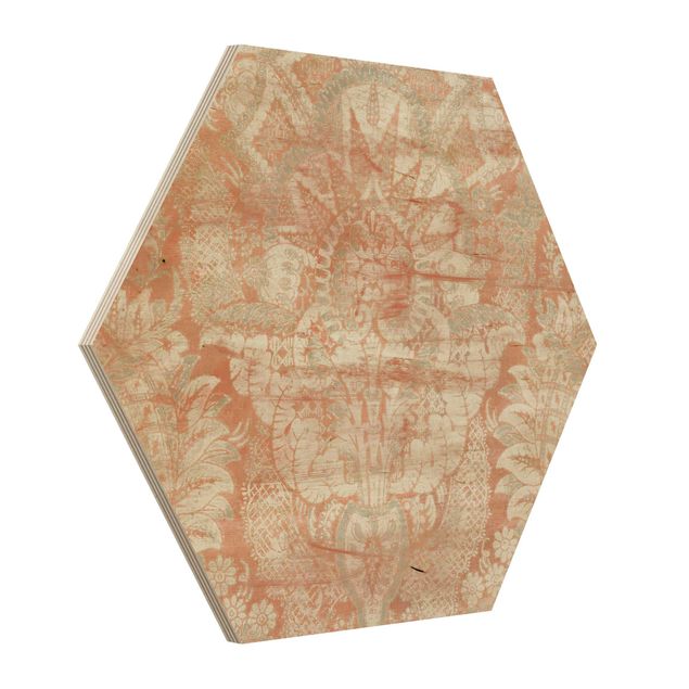 Hexagons houten schilderijen Ornament Tissue I