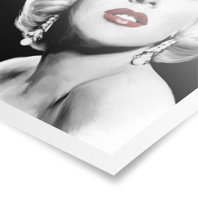Posters Marilyn With Earrings