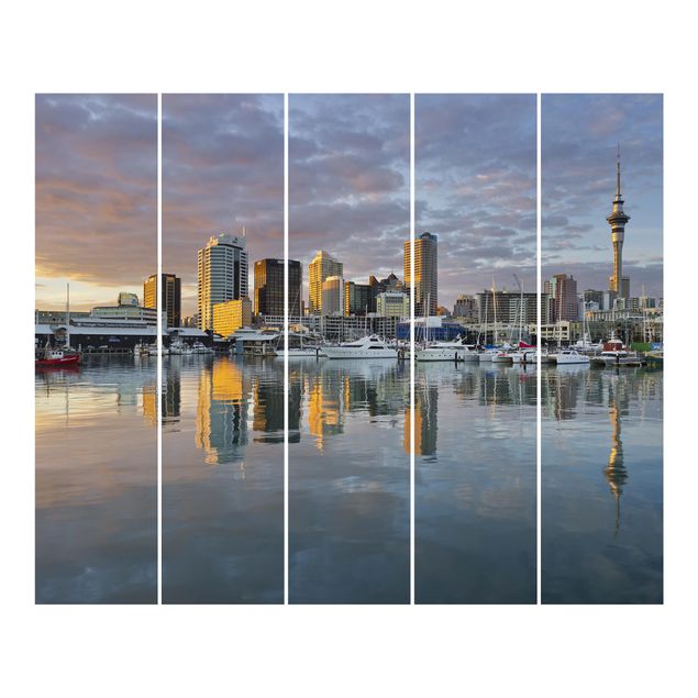 Schuifgordijnen Auckland Skyline Sunset