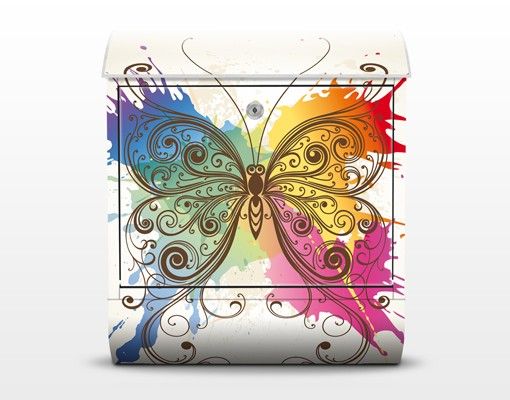 Brievenbussen Watercolour Butterfly
