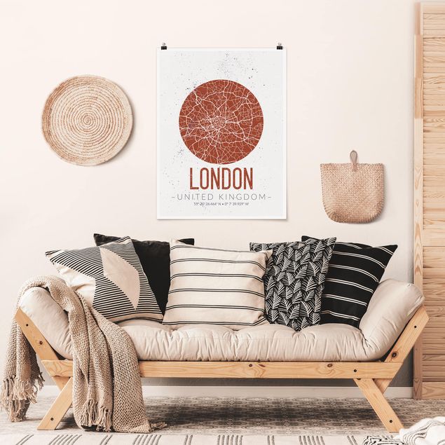 Posters City Map London - Retro