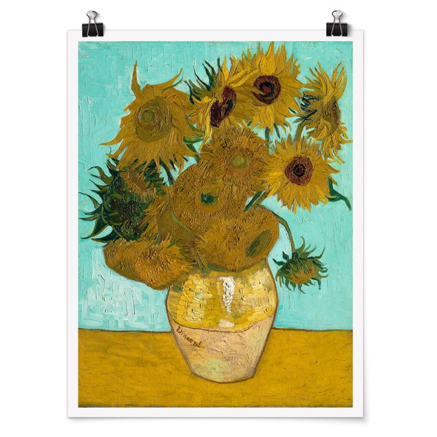 Posters Vincent van Gogh - Sunflowers