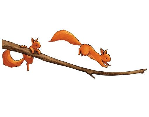 Jacoby en Stuart Squirrels On The Branch
