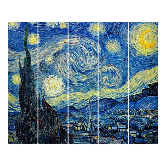 Schuifgordijnen Vincent Van Gogh - The Starry Night