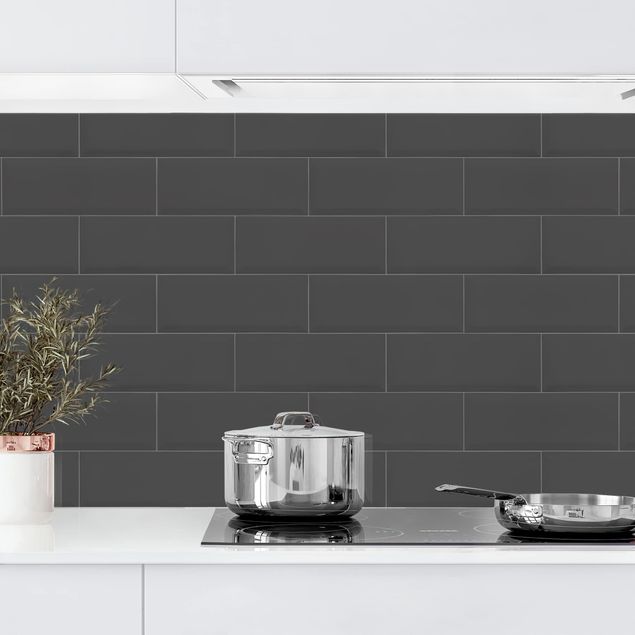 Achterwand voor keuken patroon Ceramic Tiles Anthracite