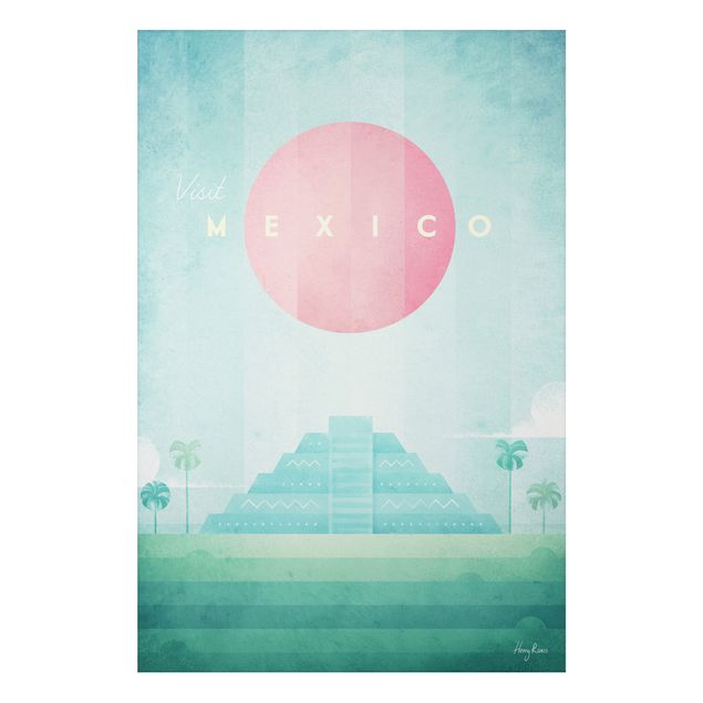 Aluminium Dibond schilderijen Travel Poster - Mexico