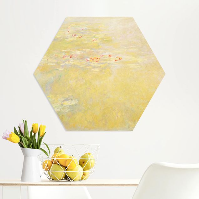 Hexagons Forex schilderijen Claude Monet - The Water Lily Pond