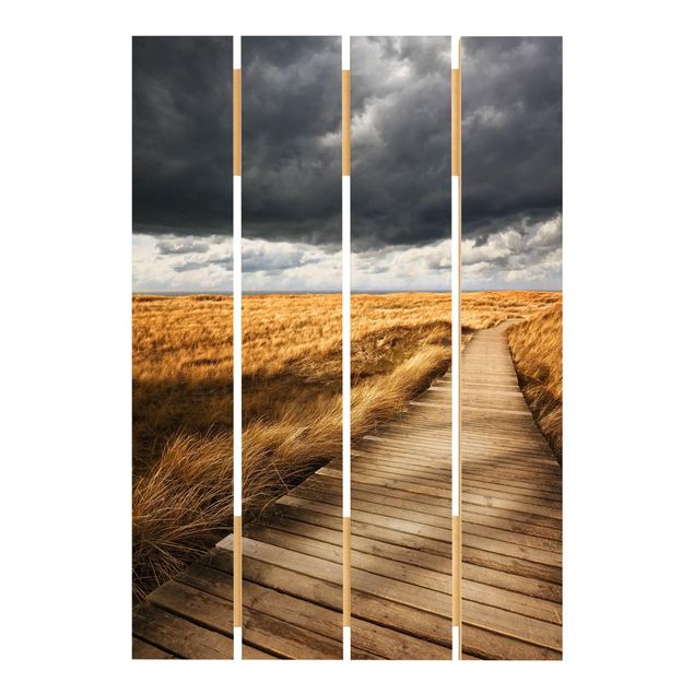 Houten schilderijen op plank Path Between Dunes