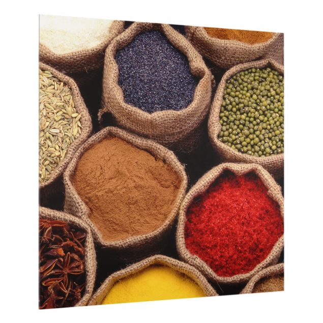 Spatscherm keuken Colourful Spices