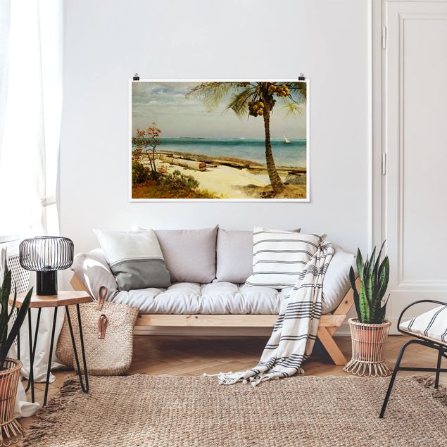 Posters Albert Bierstadt - Tropical Coast