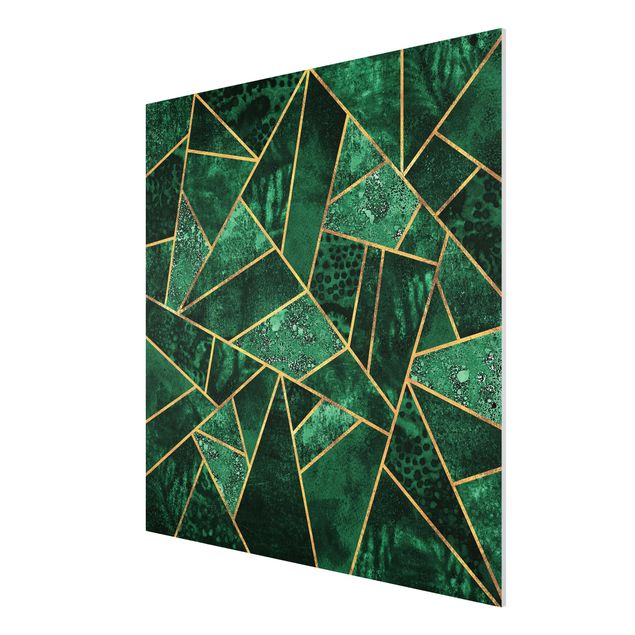 Forex schilderijen Dark Emerald With Gold