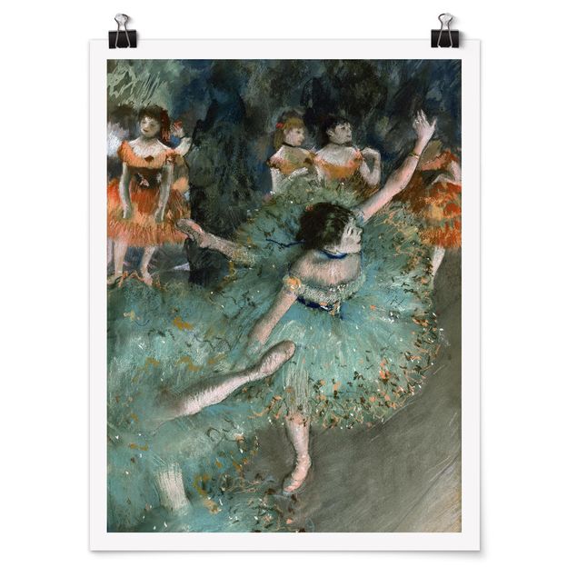 Posters Edgar Degas - Dancers in Green