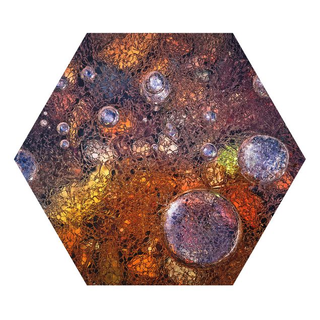 Hexagons Forex schilderijen Winter In Autumn