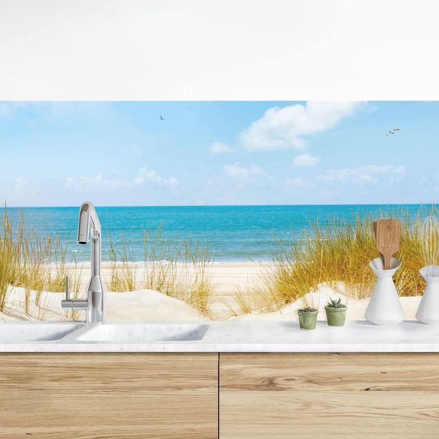 Achterwand voor keuken landschap Beach On The North Sea