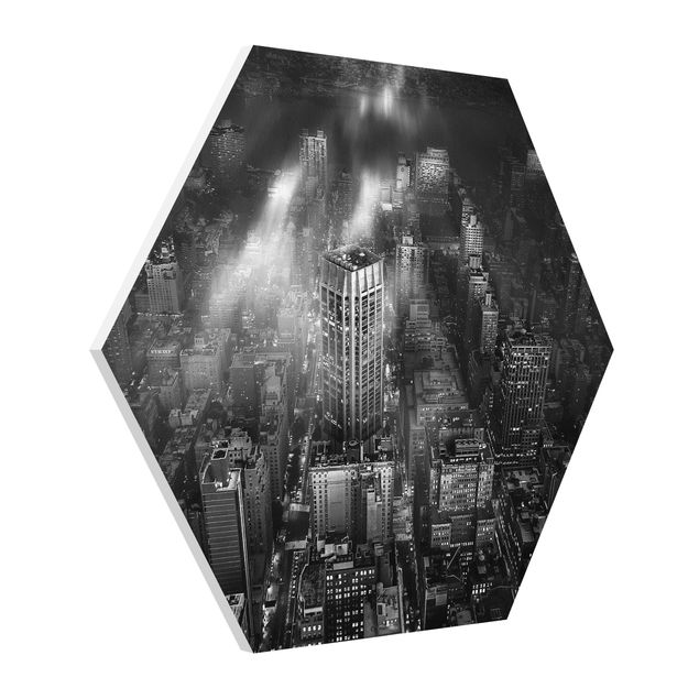 Hexagons Forex schilderijen Sunlight Over New York City
