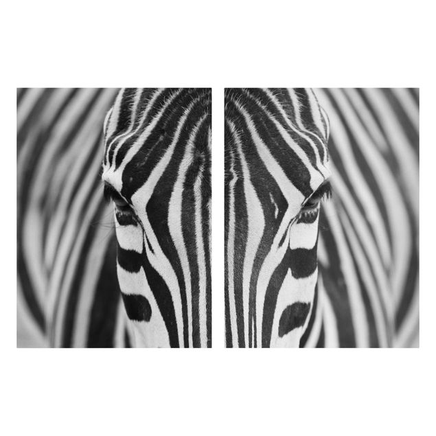 Canvas schilderijen - 2-delig  Zebra Look