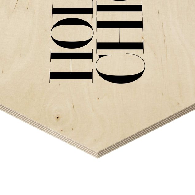 Hexagons houten schilderijen - 2-delig Holy Chic & Vogue
