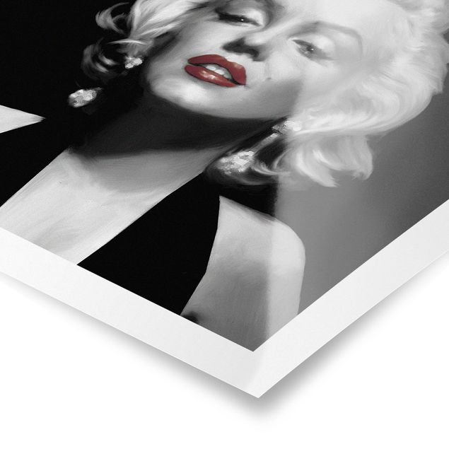 Posters Marilyn With Red Lips