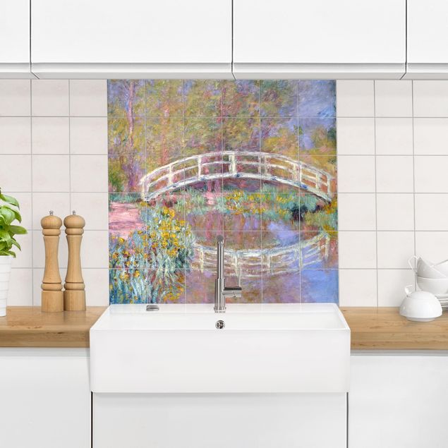Tegelstickers Claude Monet - Bridge Monet's Garden