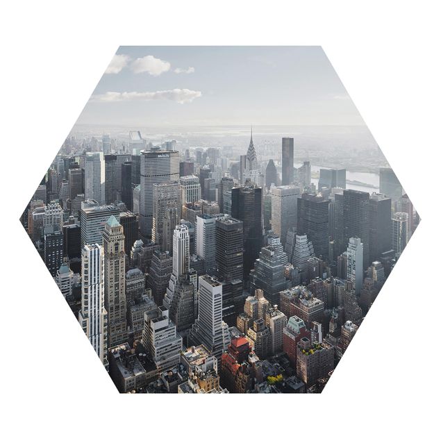Hexagons Aluminium Dibond schilderijen Upper Manhattan New York City