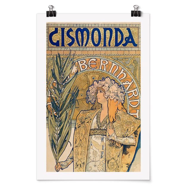 Posters Alfons Mucha - Poster For The Play Gismonda