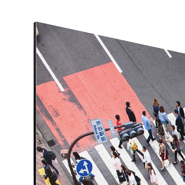 Aluminium Dibond schilderijen Shibuya Crossing in Tokyo