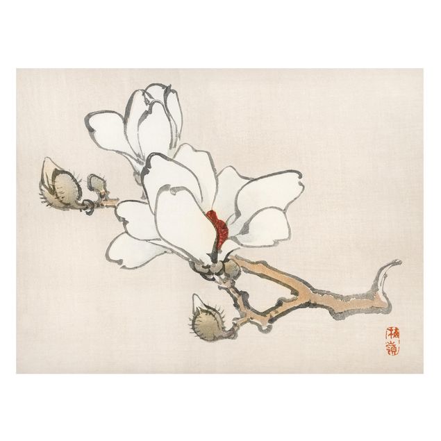 Magneetborden Asian Vintage Drawing White Magnolia