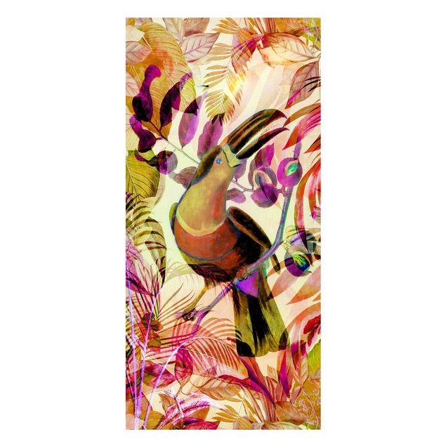 Magneetborden Colourful Collage - Toucan