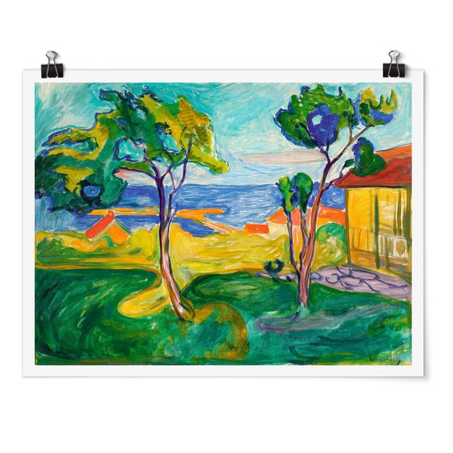 Posters Edvard Munch - The Garden In Åsgårdstrand